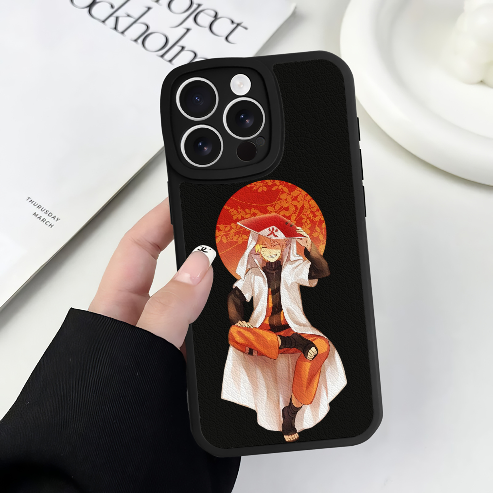 （画像用） NARUTO -ナルト- うずまき ナルト Uzumaki Naruto 【iPhone 16シリーズ対応】シリコンスマホケース（レザー調） 材質：シリコン